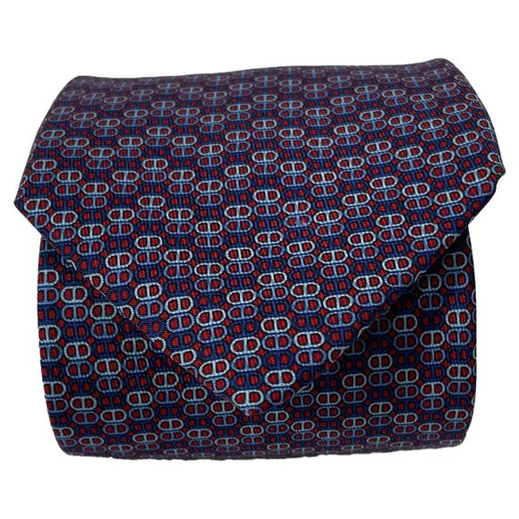 Hermès Printed Necktie in Multicolor Silk - Picture 2 of 4